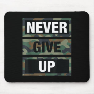 Bahaas Tee Dont Give Up Illustration Quotes Novelt Mouse Mat