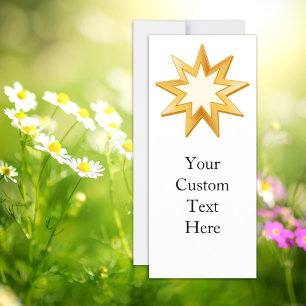 Baha'i 4" x 9" Invitation/Announcement Flat Card
