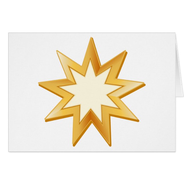 Baha'i 5" x 7" Greeting Card (Front Horizontal)