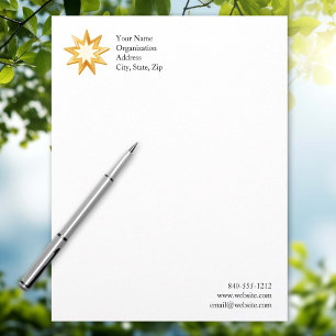 Baha'i 8.5" x 11" customized letterhead