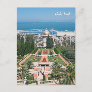 Bahá'í Gardens of Haifa, Israel Postcard
