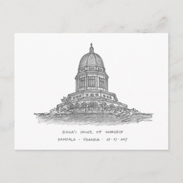 Baha'i House of Worship, Kampala, Uganda Postcard (Front)