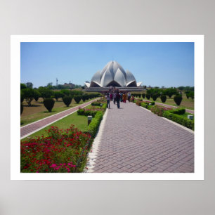 bahai lotus path poster