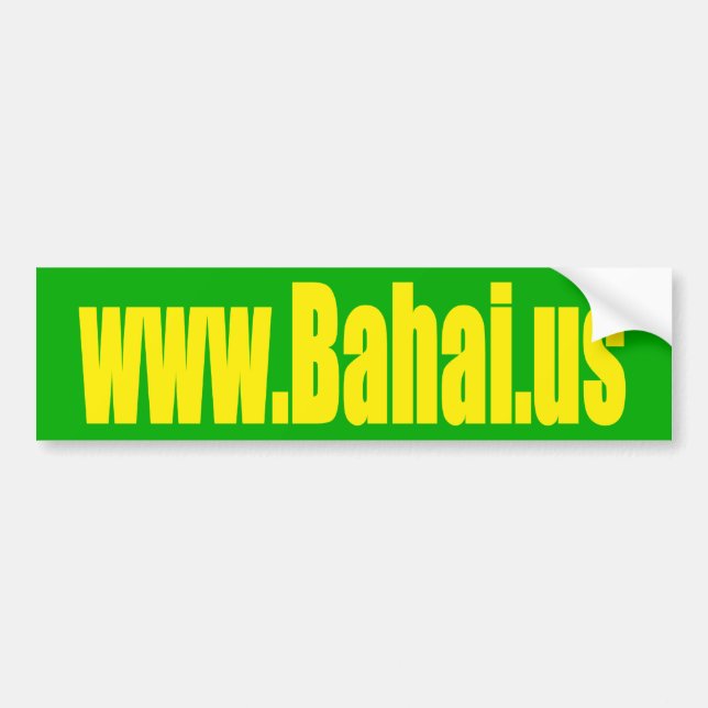 Bahai.us Bumper Sticker (Front)