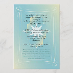 Baha'i Wedding Invitation (custom)