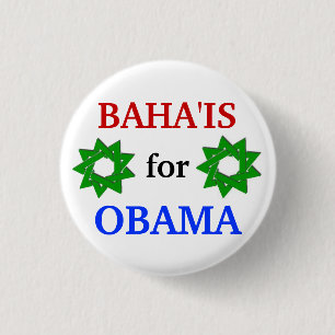 Baha'is for Obama 2012 button