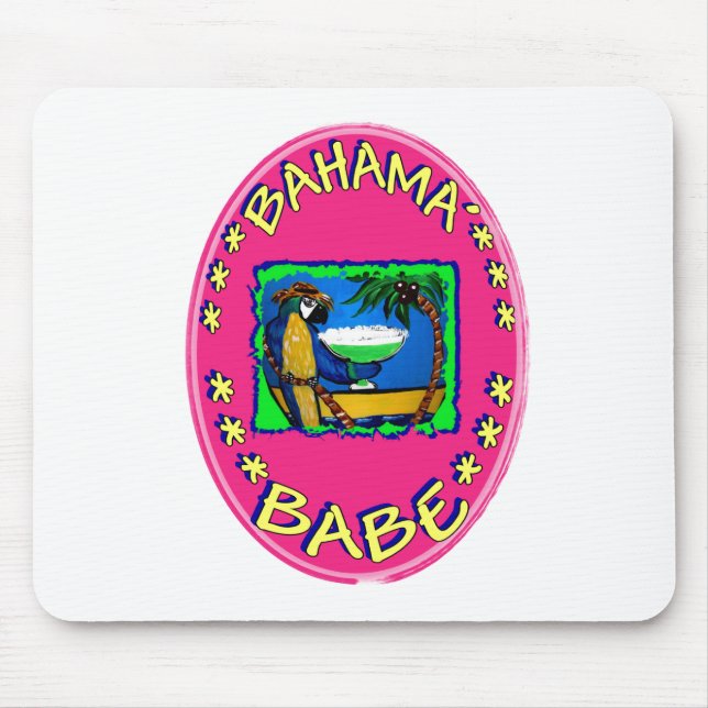 Bahama Babe Mouse Mat (Front)