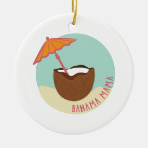 Bahama Mama Ceramic Tree Decoration