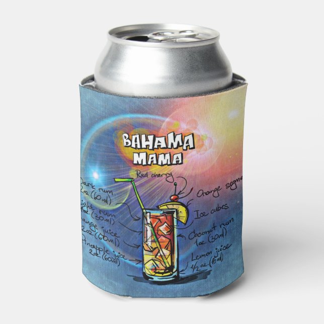 Bahama Mama Cocktail (#8 of 12 Drink Recipe Sets)  Can Cooler (Can Front)