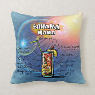 Bahama Mama Cocktail (#8 of 12 Drink Recipe Sets) Cushion