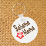 Bahama Mama design with Hibisucus flower Key Ring<br><div class="desc">Bahama Mama design with Caribbean hibuscus flower. Are you a Bahama Mama? Show your tropical spirit with this fun design.</div>