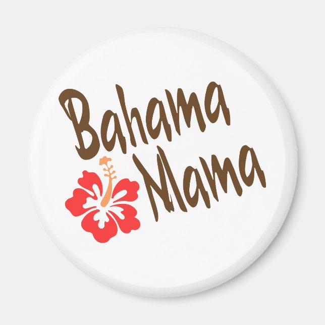 Bahama Mama design with Hibisucus flower Magnet (Front)