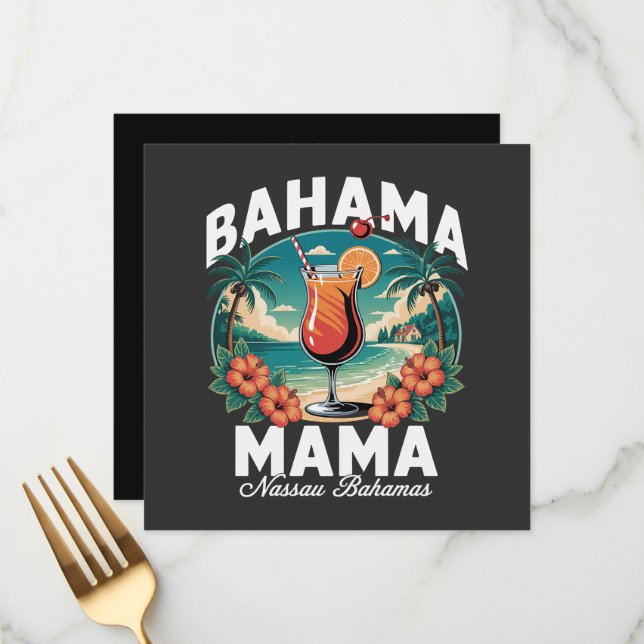 Bahama Mama Nassau Menu (Front/Back In Situ)