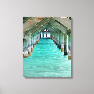Bahama Pier Canvas Print