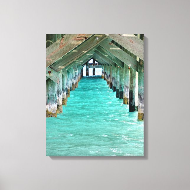 Bahama Pier Canvas Print (Front)