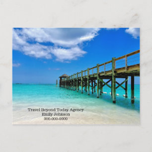 Bahama Pier Travel Agency Postcard