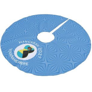 Bahaman Flag Dark Angel Hanukkah Personalised Brushed Polyester Tree Skirt