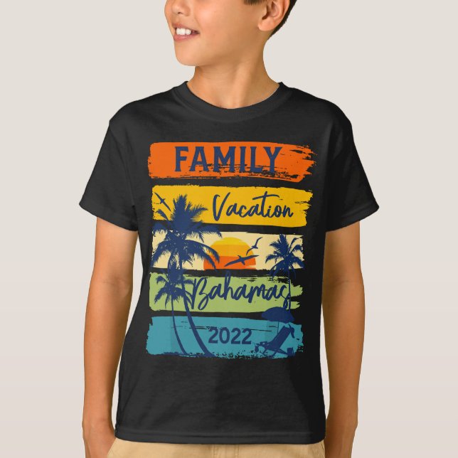 Bahamas 2022 Caribe Family Vacation Matching Group T-Shirt (Front)