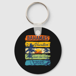 Bahamas 2025 Vacation Souvenir Holiday Family Grou Key Ring