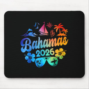 Bahamas 2026 Vacation Beach Tie Dye Trips Summer V Mouse Mat