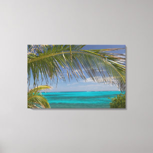 BAHAMAS, Abacos, Loyalist Cays, Man O'War Cay: Canvas Print