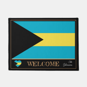 Bahamas & Bahamas Flag house mats /sports Welcome