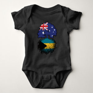 Bahamas Bahamian Australian Australia Tree Roots Baby Bodysuit