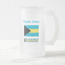 Bahamas Bahamian Flag Blue Personalisation