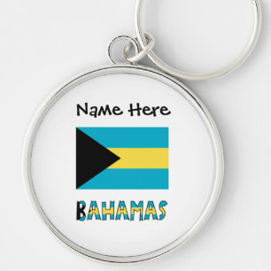Bahamas Bahamian Flag  Key Ring