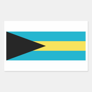 Bahamas/Bahamian Flag Rectangular Sticker