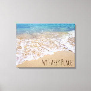 Bahamas Beach surf Canvas Print
