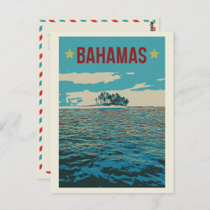Bahamas Carribean, typical landscape Postcard
