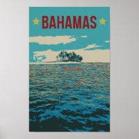 Bahamas Carribean, typical landscape Postcard