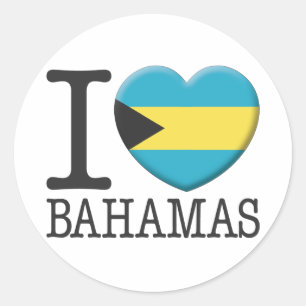 Bahamas Classic Round Sticker