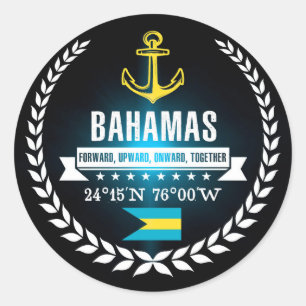Bahamas Classic Round Sticker