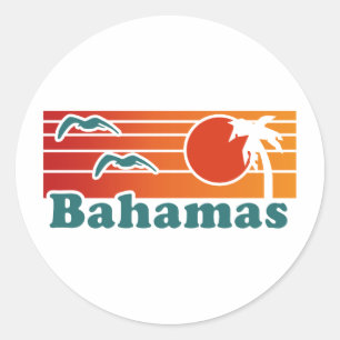 Bahamas Classic Round Sticker