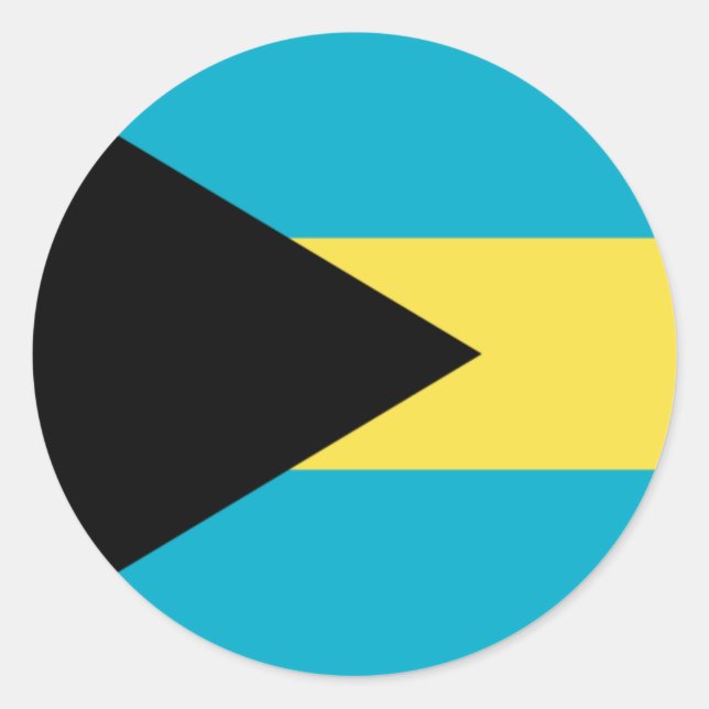 bahamas classic round sticker (Front)