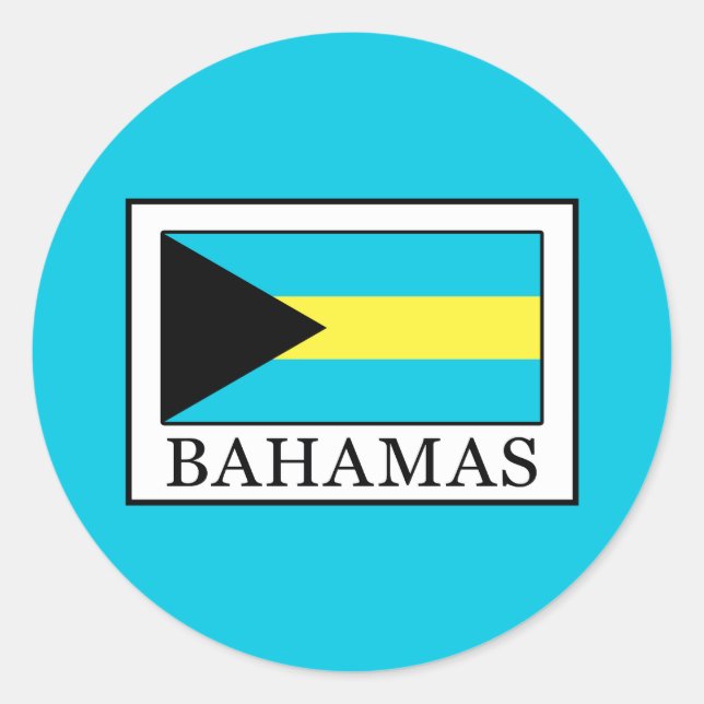 Bahamas Classic Round Sticker (Front)