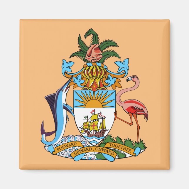 Bahamas Coat of Arms (Abaco, Eleuthera) Magnet (Front)