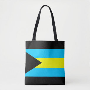Bahamas country flag symbol long tote bag