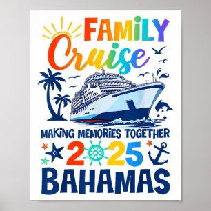 Bahamas Cruise 2025 Family Friends Group Vacation  Poster