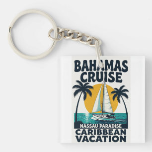 Bahamas Cruise Nassau Paradise Key Ring
