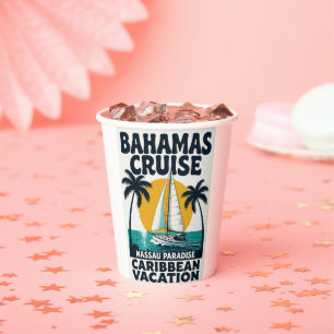 Bahamas Cruise Nassau Paradise Paper Cups