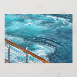 Bahamas Cruise - Turquoise Wake Invitation