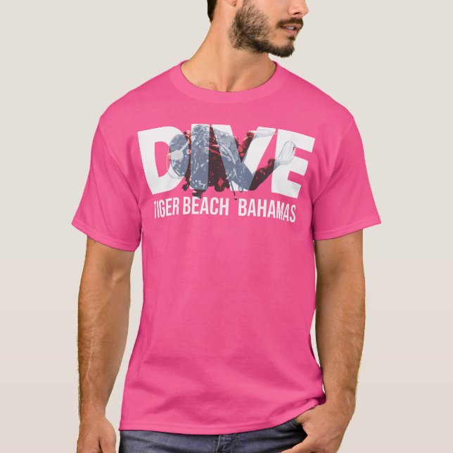 Bahamas Dive Tiger Beach Scuba Diving Diver T-Shirt (Front)