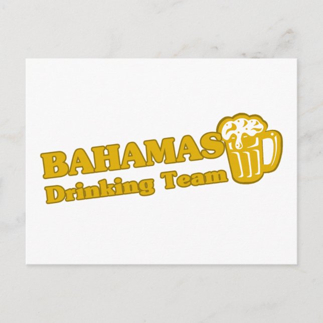 Bahamas Drinking Team Postcard (Front)