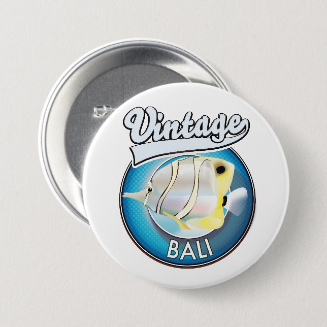 Bahamas fabulous logo  button (Front & Back)