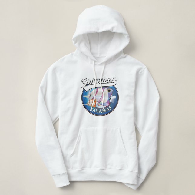 Bahamas fabulous logo  hoodie (Design Front)