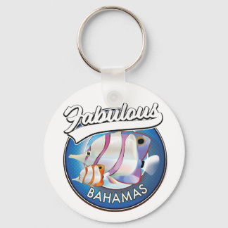Bahamas fabulous logo  key ring