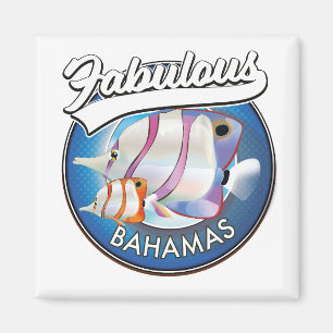 Bahamas fabulous logo magnet